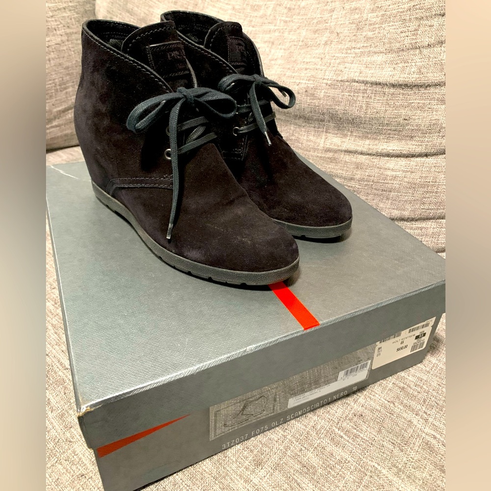 Authentic Prada Suede Boots